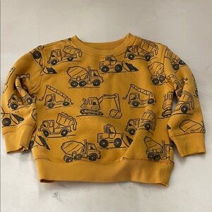 jumping beans Mustard Yellow Fleece Toddler Sweatshirt NWOT